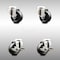Service Caster 3 Inch 316SS Hard Rubber Wheel Swivel Bolt Hole Caster Brakes SCC, 2PK SCC-SS316BH20S314-HRS-2-TLB-2 - alternate 1
